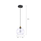 Carbon Loft Gertrude 8-inch Adjustable Height Pendant with Bulb