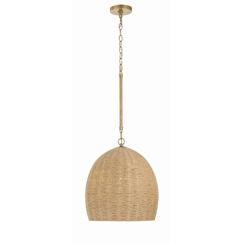 Jace 1 Light Soft Gold Pendant - 15 W x 17 H