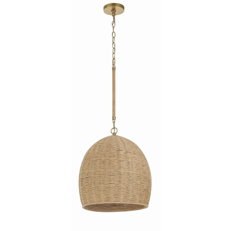 Jace 1 Light Soft Gold Pendant - 15 W x 17 H