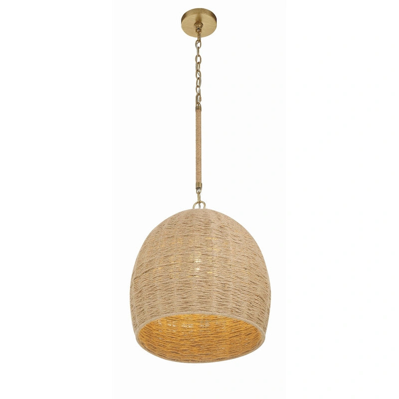 Jace 1 Light Soft Gold Pendant - 15 W x 17 H