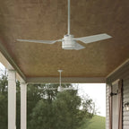 Hunter 52  Cabo Frio Outdoor Ceiling Fan with Wall Control - Modern Industrial - Damp Rated!