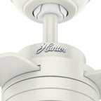 Hunter 52  Cabo Frio Outdoor Ceiling Fan with Wall Control - Modern Industrial - Damp Rated!