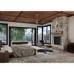 Hunter 52  Cabo Frio Outdoor Ceiling Fan with Wall Control - Modern Industrial - Damp Rated!