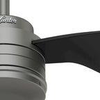 Hunter 52  Cabo Frio Outdoor Ceiling Fan with Wall Control - Modern Industrial - Damp Rated!