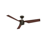 Hunter 52  Cabo Frio Outdoor Ceiling Fan with Wall Control - Modern Industrial - Damp Rated!
