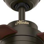 Hunter 52  Cabo Frio Outdoor Ceiling Fan with Wall Control - Modern Industrial - Damp Rated!