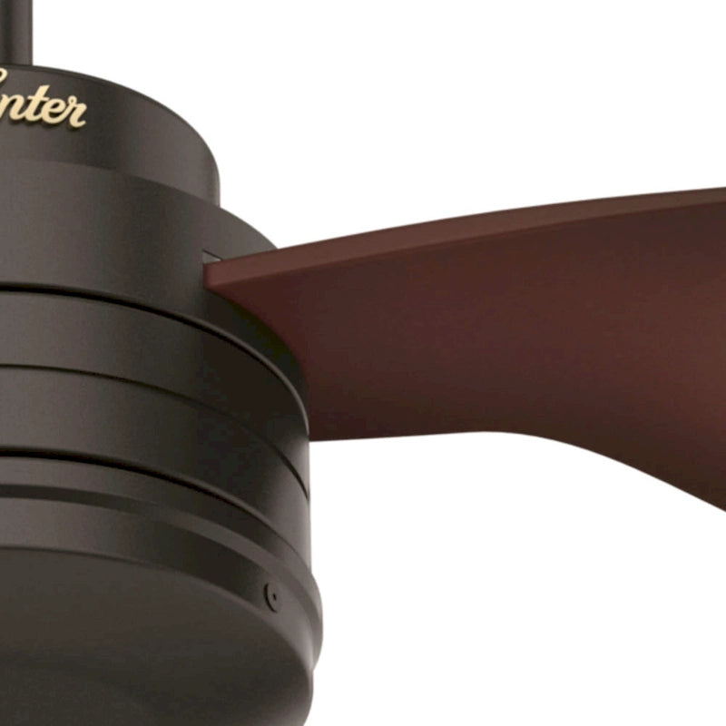 Hunter 52  Cabo Frio Outdoor Ceiling Fan with Wall Control - Modern Industrial - Damp Rated!