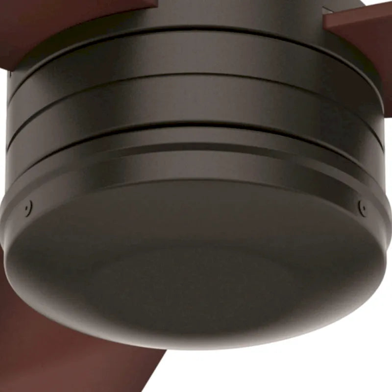 Hunter 52  Cabo Frio Outdoor Ceiling Fan with Wall Control - Modern Industrial - Damp Rated!