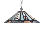 Copper Grove Ozalj Tiffany-style 2-light Blackish Bronze Pendant