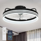20  Low Profile Dimmable Ceiling fan, 6-Speed Reversible with APP and Remote Control