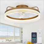 20  Low Profile Dimmable Ceiling fan, 6-Speed Reversible with APP and Remote Control