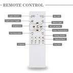 20  Low Profile Dimmable Ceiling fan, 6-Speed Reversible with APP and Remote Control