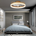 20  Low Profile Dimmable Ceiling fan, 6-Speed Reversible with APP and Remote Control