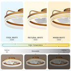 20  Low Profile Dimmable Ceiling fan, 6-Speed Reversible with APP and Remote Control