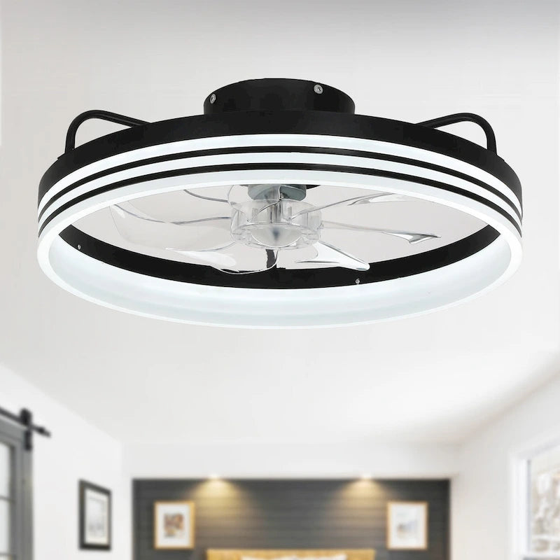 20  Low Profile Dimmable Ceiling fan, 6-Speed Reversible with APP and Remote Control
