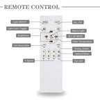 20  Low Profile Dimmable Ceiling fan, 6-Speed Reversible with APP and Remote Control