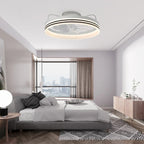 20  Low Profile Dimmable Ceiling fan, 6-Speed Reversible with APP and Remote Control