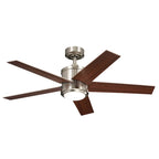 Kichler Lighting Brahm 48 inch Integrated LED Indoor Brushed Stainless Steel Ceiling Fan