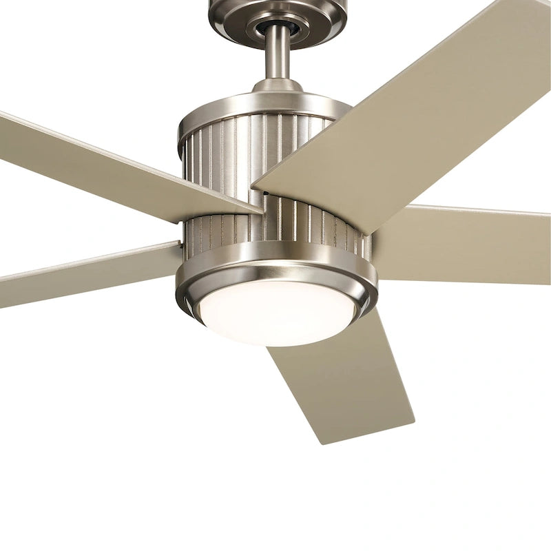 Kichler Lighting Brahm 48 inch Integrated LED Indoor Brushed Stainless Steel Ceiling Fan