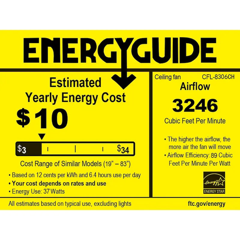 Chrysaor II 1-Light Crystal 5-blade 52-inch Pear Black Ceiling Fan