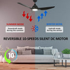 CARRO Karlstad 52  3-Blade Indoor Smart Ceiling Fan with LED Light and Remote Control
