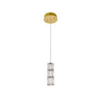 Silver Orchid Dove 1-light Gold LED Pendant - 6 W X 9.2 H