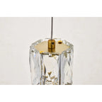 Silver Orchid Dove 1-light Gold LED Pendant - 6 W X 9.2 H