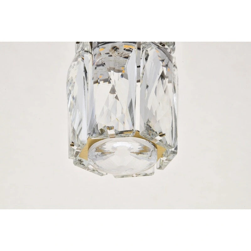 Silver Orchid Dove 1-light Gold LED Pendant - 6 W X 9.2 H