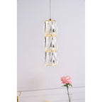 Silver Orchid Dove 1-light Gold LED Pendant - 6 W X 9.2 H