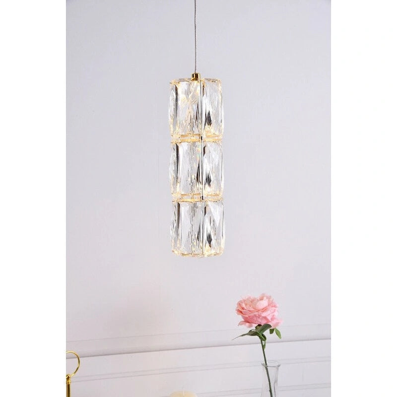 Silver Orchid Dove 1-light Gold LED Pendant - 6 W X 9.2 H