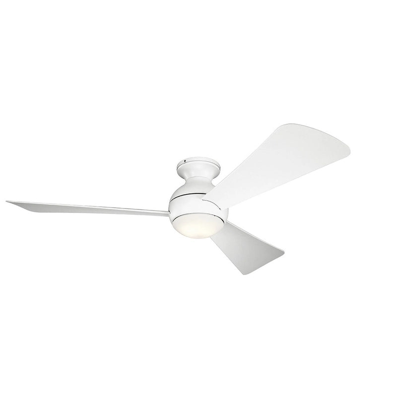 Kichler Lighting Sola Collection 54-inch Matte White LED Ceiling Fan