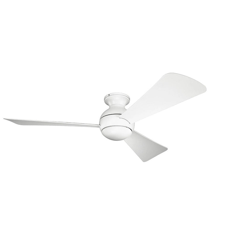 Kichler Lighting Sola Collection 54-inch Matte White LED Ceiling Fan