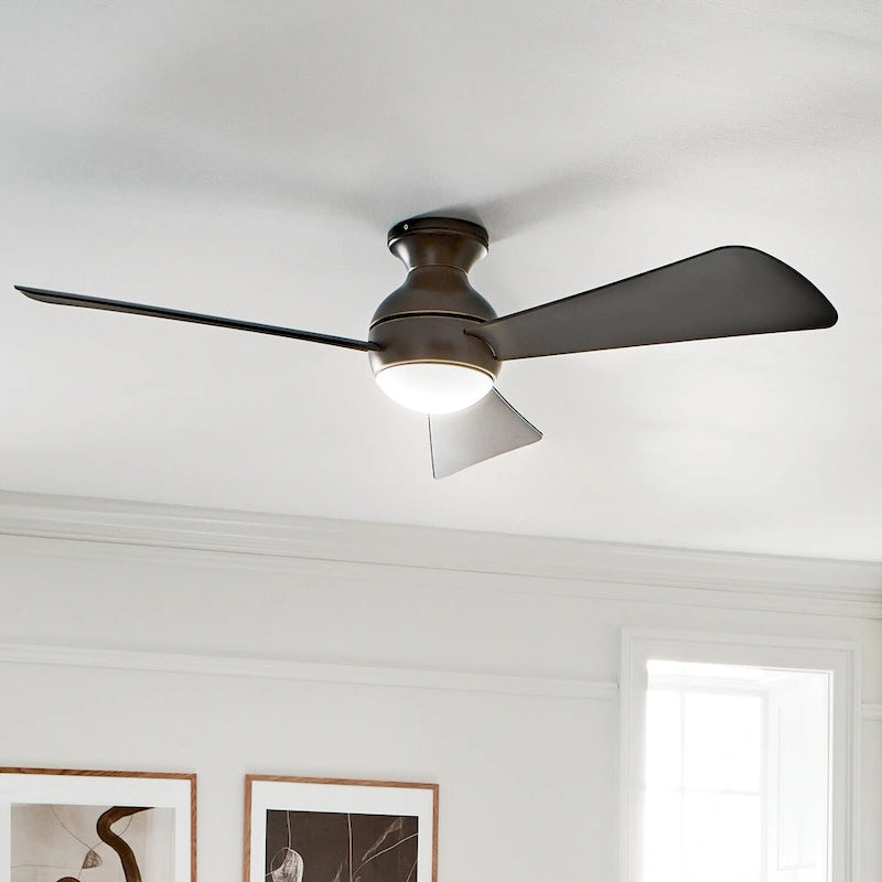 Kichler Lighting Sola Collection 54-inch Olde Bronze LED Ceiling Fan