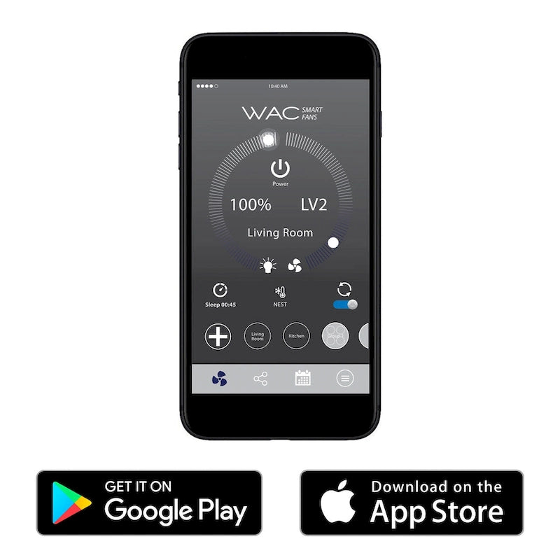 Clean Indoor and Outdoor 3-Blade 54in Smart Compatible Ceiling Fan in Matte Black with Remote Control