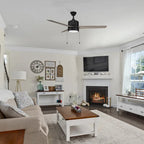 CARRO Abraxas 52  3-Blade Indoor Ceiling Fan With LED Light and Pull Chain. - N/A