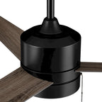 CARRO Abraxas 52  3-Blade Indoor Ceiling Fan With LED Light and Pull Chain. - N/A