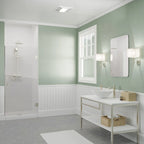 100 CFM 1.5 Sone Ceiling Mount Bathroom Exhaust Fan with LED Light