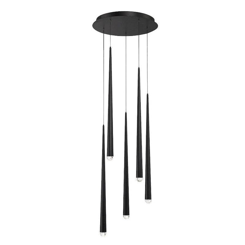 Modern Forms Cascade 5 Light 17  Wide LED Suspended Multi Light