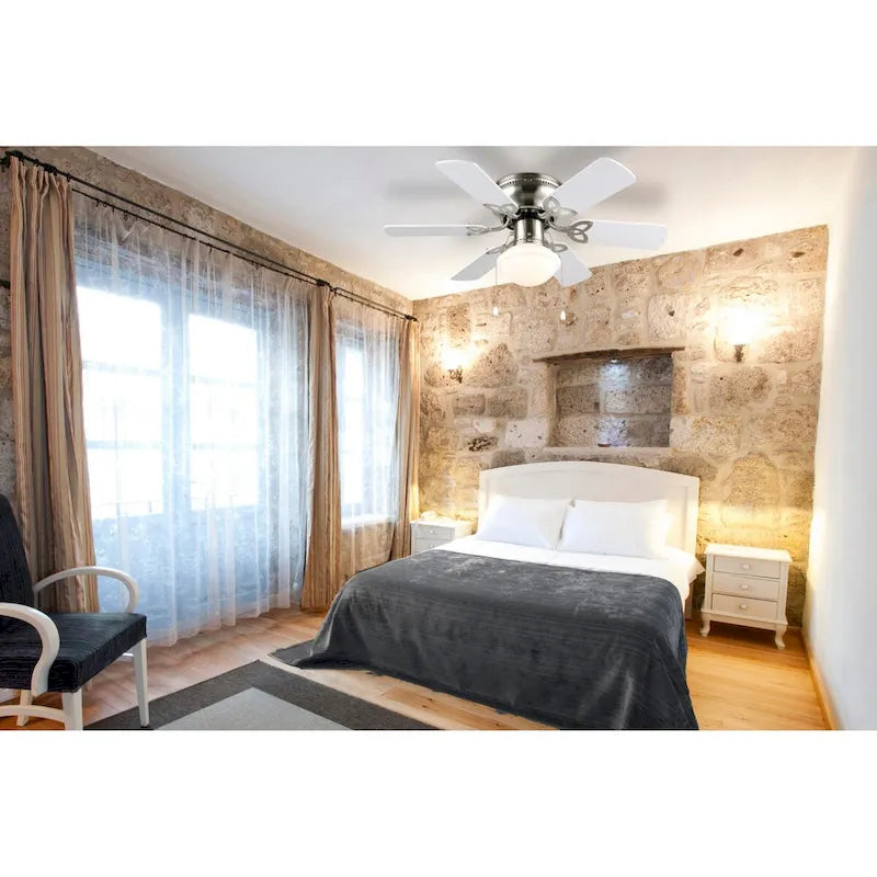 Canarm Twister Single Light 6 Blade Hugger Ceiling Fan