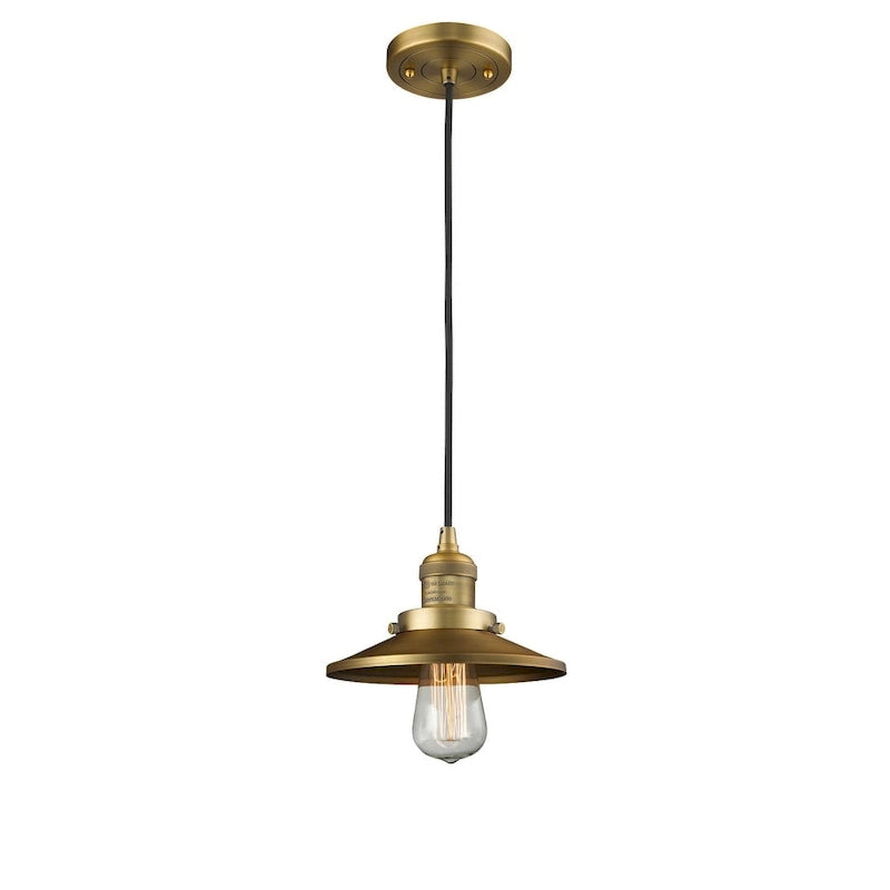 Innovations Lighting Railroad 8  Wide Mini Pendant - Cord Suspension