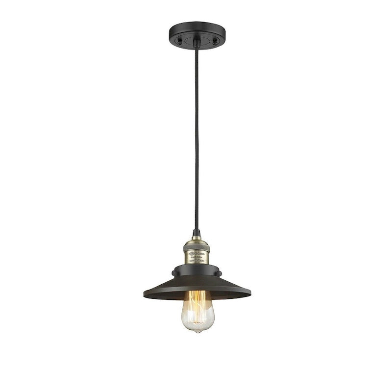 Innovations Lighting Railroad 8  Wide Mini Pendant - Cord Suspension
