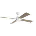 Kichler Lija 52  4 Blade LED Ceiling Fan with Remote Control