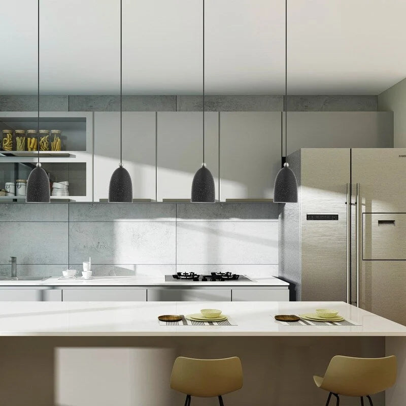 Livex Lighting 1 Light Scandinavian Gray Mini Pendant, 49107-76 - 5.5  Dia x 12  - 80  Adj. H