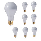 Bulbrite Pack of (8) 100 Watt Dimmable Inside Frost Silver Bowl A21 Medium (E26) Incandescent Bulb - 100 Watt