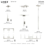 Livex Lighting 1 Light Mini Pendant, 49219-91 - 8.5  Sq. x 56  - 92  Adj. H