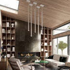 Livex Lighting 1 Light Mini Pendant, 49219-91 - 8.5  Sq. x 56  - 92  Adj. H