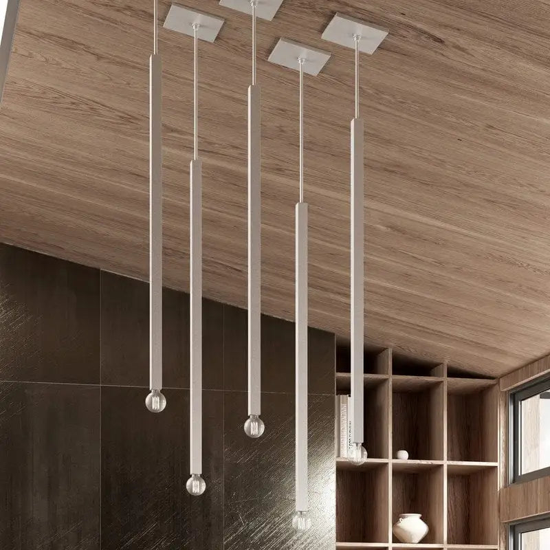 Livex Lighting 1 Light Mini Pendant, 49219-91 - 8.5  Sq. x 56  - 92  Adj. H