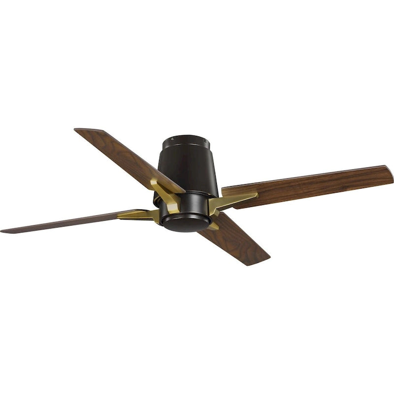 Lindale Collection 52  Four-Blade Architectural Bronze Ceiling Fan - 11.610  x 26.450  x 10.620 