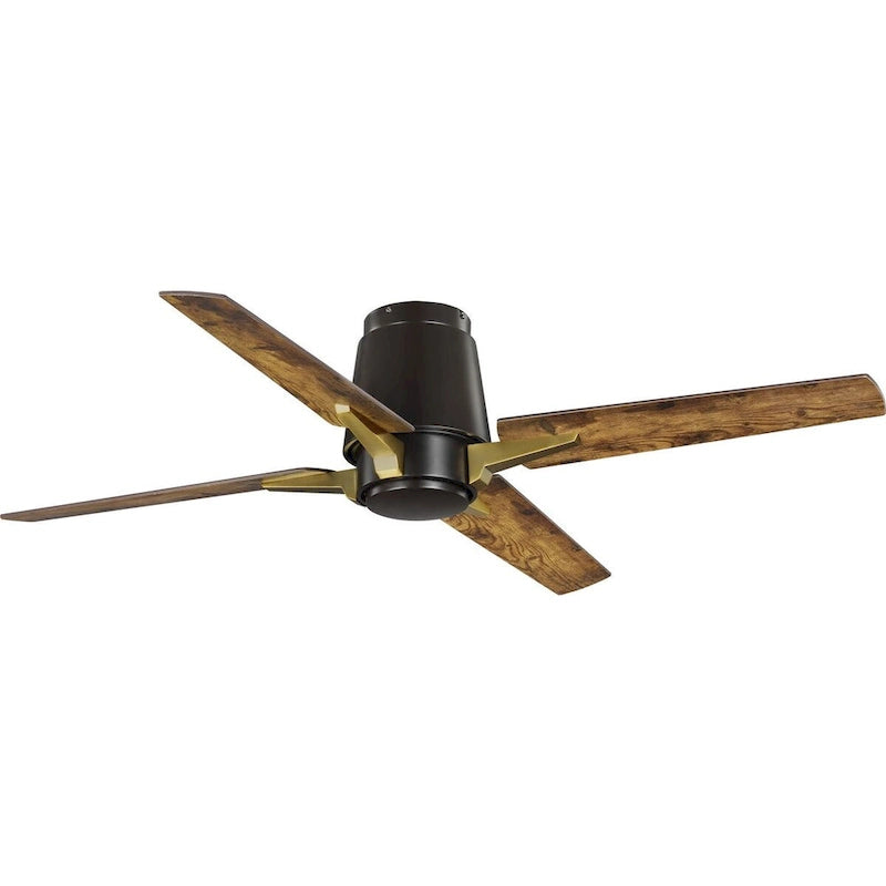 Lindale Collection 52  Four-Blade Architectural Bronze Ceiling Fan - 11.610  x 26.450  x 10.620