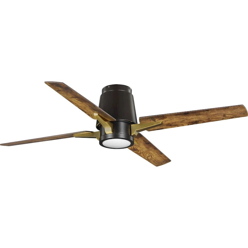 Lindale Collection 52  Four-Blade Architectural Bronze Ceiling Fan - 11.610  x 26.450  x 10.620